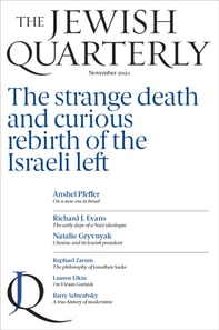 Jewish Quarterly 246 The Strange Death and Curious Rebirth of the Israeli Left