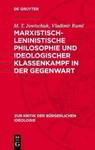 Marxistisch-leninistische Philosophie und ideologischer Klassenkampf in der Gegenwart
