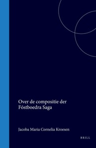 Over de compositie der Fostb  ra Saga