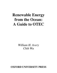 Renewable Energy From the Ocean