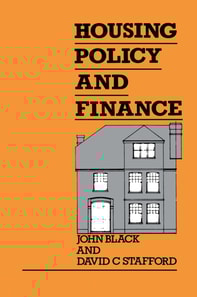 Housing Policy and Finance