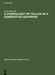 Phonology of Italian in a Generative Grammar