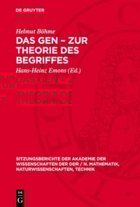 Das Gen – Zur Theorie des Begriffes