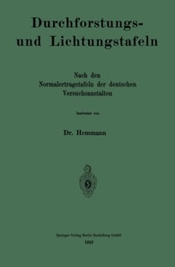 Durchforstungs- und Lichtungstafeln