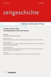 To Help or Not to Help - Humanitarianism in the 20th Century