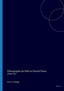 Ethnographie der Belu in Zentral Timor