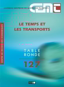 Tables Rondes CEMT Le temps et les transports