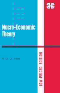 Macro-Economic Theory: A Mathematical Treatment