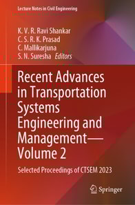 Recent Advances in Transportation Systems Engineering and Management-Volume 2