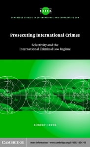 Prosecuting International Crimes