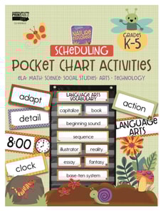 Nature Explorers Scheduling Pocket Chart Activities