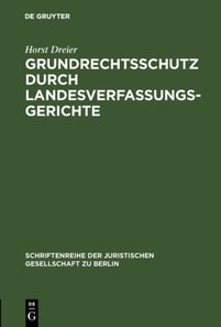 Grundrechtsschutz durch Landesverfassungsgerichte