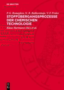 Stoffübergangsprozesse der chemischen Technologie