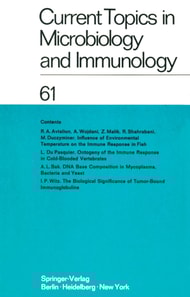 Current Topics in Microbiology and Immunology / Ergebnisse der Mikrobiologie und Immunitatsforschung