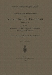 Berichte des Ausschusses für Versuche im Eisenbau