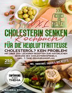XXL Cholesterin senken Kochbuch für die Heißluftfritteuse