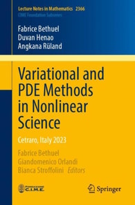 Variational and PDE Methods in Nonlinear Science