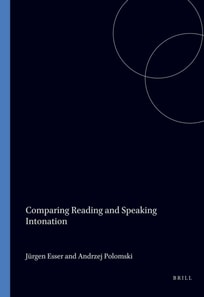 Comparing Reading and Speaking Intonation