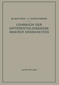 Lehrbuch der Differentialdiagnose innerer Krankheiten