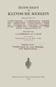 Veränderungen des roten Blutbildes nach Magenresektion