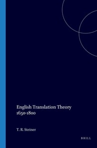 English Translation Theory 1650-1800