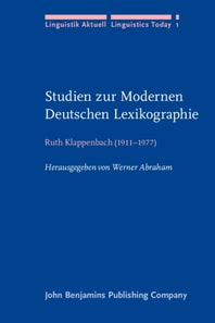 Studien zur Modernen Deutschen Lexikographie
