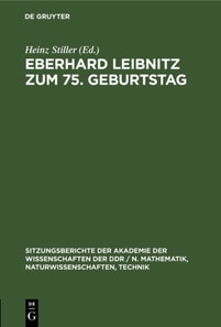 Eberhard Leibnitz zum 75. Geburtstag