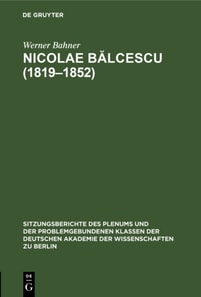 Nicolae Balcescu (1819-1852)