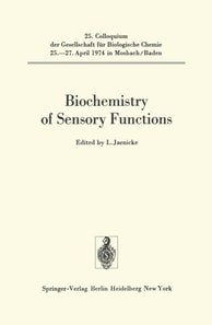 Biochemistry of Sensory Functions