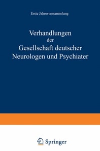Verhandlungen der Gesellschaft Deutscher Neurologen und Psychiater