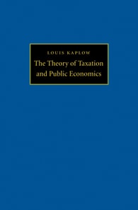 Theory of Taxation and Public Economics