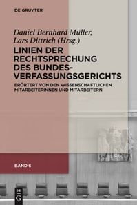 Linien der Rechtsprechung des Bundesverfassungsgerichts