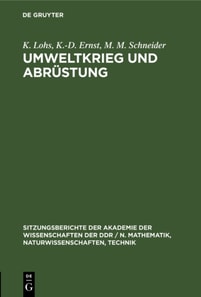 Umweltkrieg und Abrustung