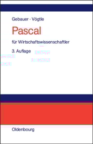 Pascal für Wirtschaftswissenschaftler