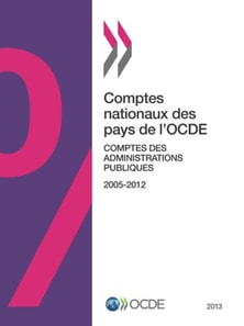 Comptes nationaux des pays de l'OCDE, Comptes des administrations publiques 2013