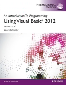 Introduction to Programming with Visual Basic 2012, An