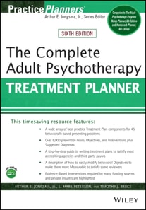 Complete Adult Psychotherapy Treatment Planner