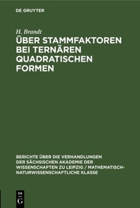 Uber Stammfaktoren bei ternaren quadratischen Formen