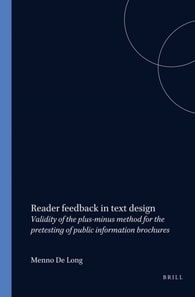 Reader feedback in text design