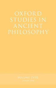 Oxford Studies in Ancient Philosophy, Volume 58