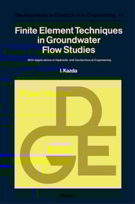 Finite Element Techniques in Groundwater Flow Studies