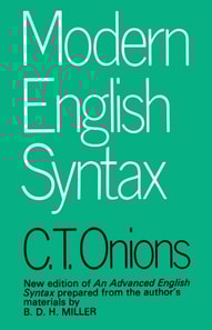 Modern English Syntax