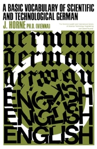 Basic Vocabulary of Scientific and Technological German