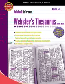 Webster's Thesaurus, Grades 4 - 8