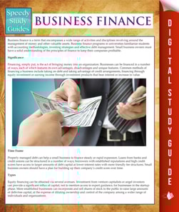 Business Finance (Speedy Study Guides)