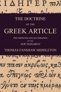 Doctrine of the Greek Article
