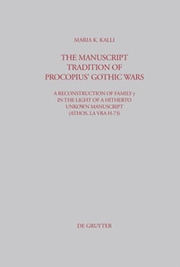Manuscript Tradition of Procopius' Gothic Wars