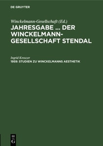 Studien zu Winckelmanns Aesthetik