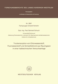 Trockensorption von Chlorwasserstoff, Fluorwasserstoff und Schwefeldioxid aus Rauchgasen in einer halbtechnischen Versuchsanlage