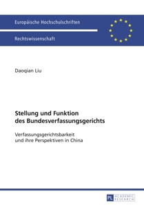 Stellung und Funktion des Bundesverfassungsgerichts